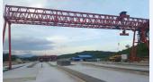 新疆乌鲁木齐龙门吊厂家10t18米葫芦门式起重机